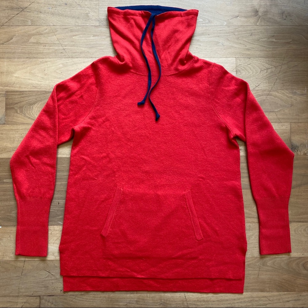 Cynthia Rowley Red Cowl Neck Sweater
